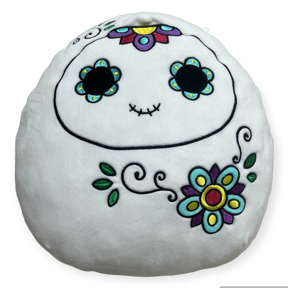 Squishmallow Glixa Sugar Skull Day of The Dead Halloween Dia De Los Muertos